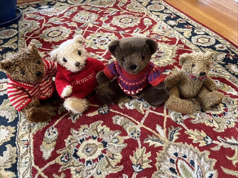 Vintage Bear LOT (4) Ralph Lauren POLO Giorgio Beverly Hills Y2k 90s Teddy